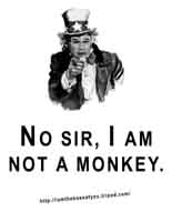 I'm not a monkey!